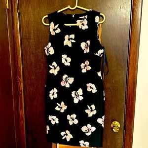 Tommy Hilfiger black floral sleeveless dress